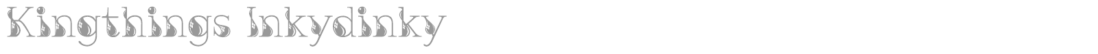 Kingthings Inky Dinky font preview